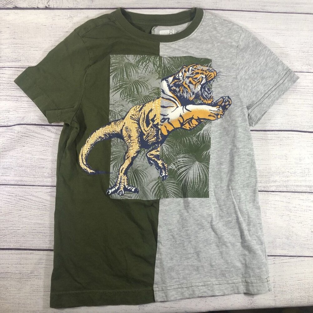 Crazy 8 Size 7/8 Tiger Dino Tee